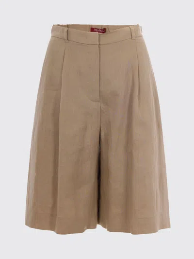 Max Mara Shorts Woman  Studio In Brown