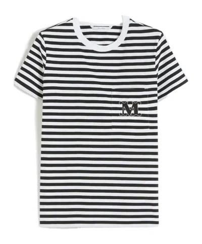 Max Mara Short-sleesleeved T-shirt In Black