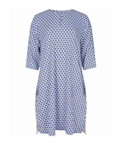 Max Mara Short-sleeve Dress In Blue