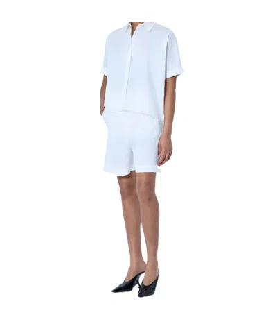 Max Mara Short Sleeve Shirt In Blue