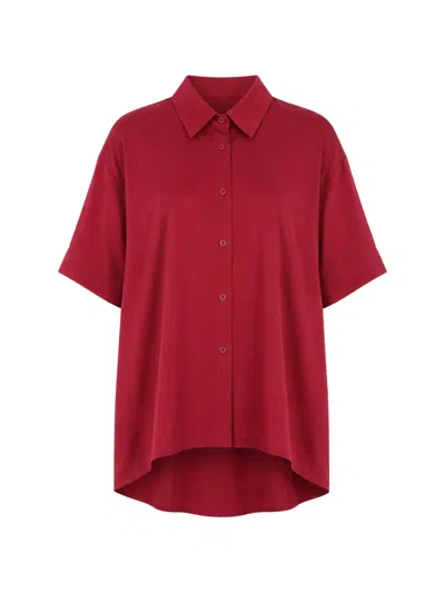 Max Mara Short-sleeve Shirt In Red