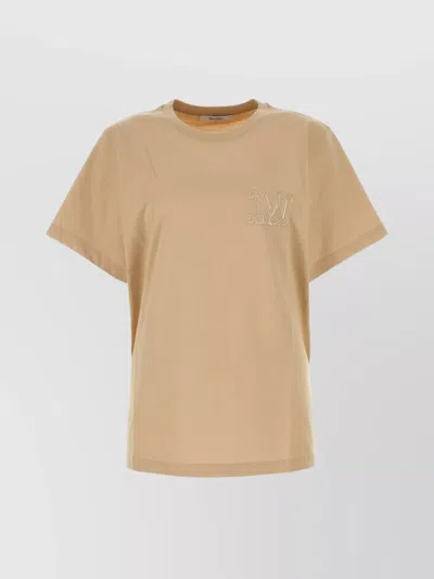 Max Mara Short-sleeve T-shirt In Nude