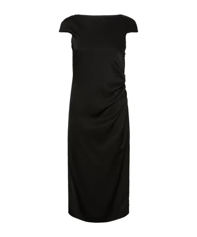 Max Mara Short-sleeved Dress In Black