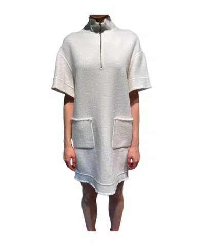 Max Mara Short-sleeved Dress In White