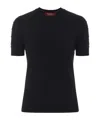 Max Mara Mstrollio Bobble-knit Sweater In Black