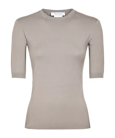 Max Mara Short-sleeved Knitwear In Pink