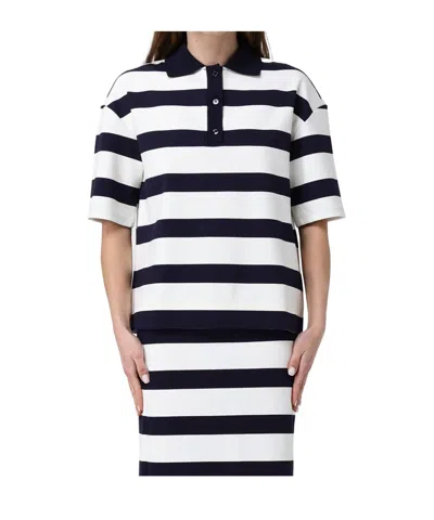 Max Mara Short-sleeved Polo Shirt In Black