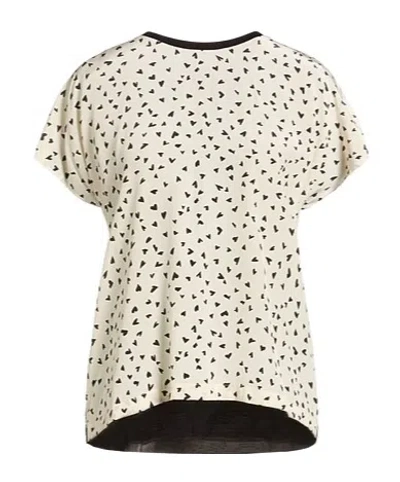 Max Mara Short-sleeved Round-neck Top In Grey