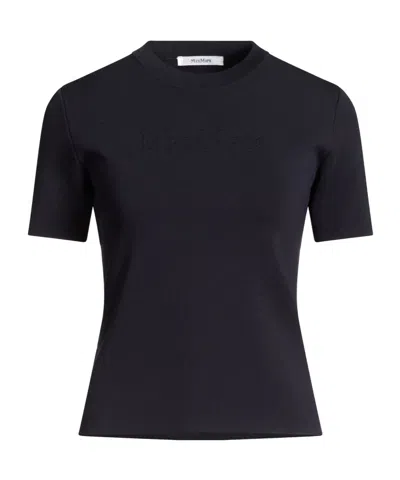 Max Mara Short-sleeved T-shirt In Black