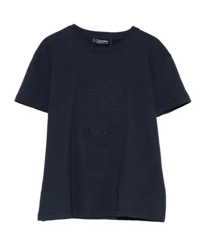 Max Mara Short-sleeved T-shirt In Black