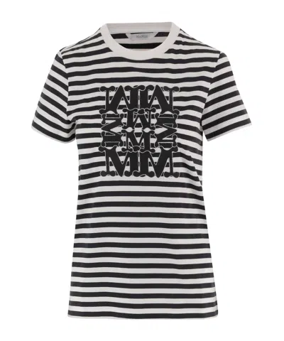 Max Mara Short-sleeved T-shirt In Black