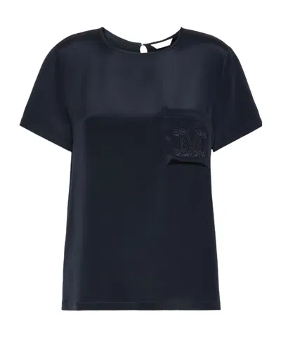 Max Mara Short-sleeved T-shirt In Black