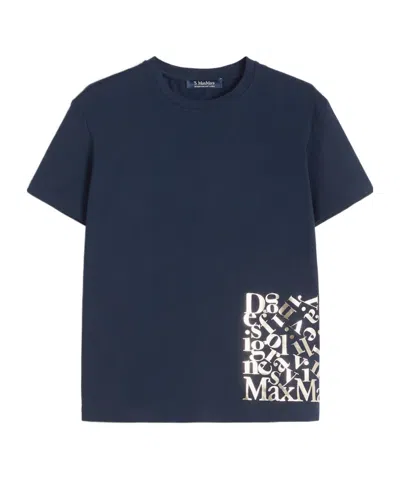 Max Mara Short-sleeved T-shirt In Blue