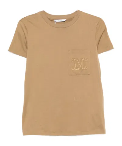 Max Mara Short-sleeved T-shirt In Brown