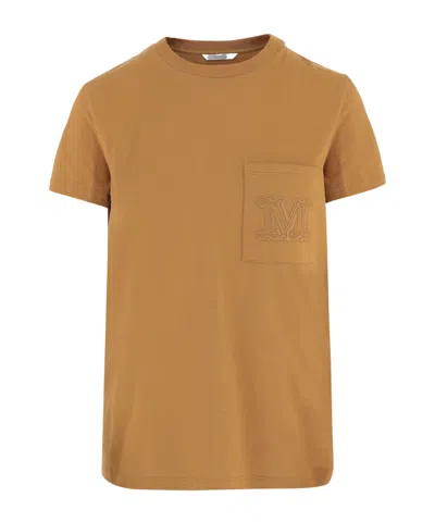 Max Mara Short-sleeved T-shirt In Brown