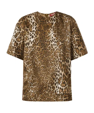Max Mara Short-sleeved T-shirt In Brown