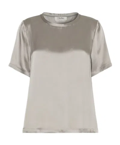 Max Mara Short-sleeved T-shirt In Neutral
