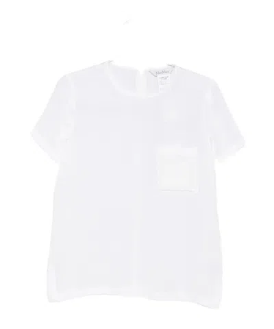 Max Mara Short-sleeved T-shirt In White