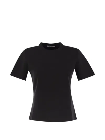 Max Mara Short-sleeves T-shirt In Black