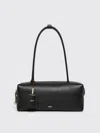 Max Mara Horizontal Satchel Bag With M-shaped Folded Sides In Black