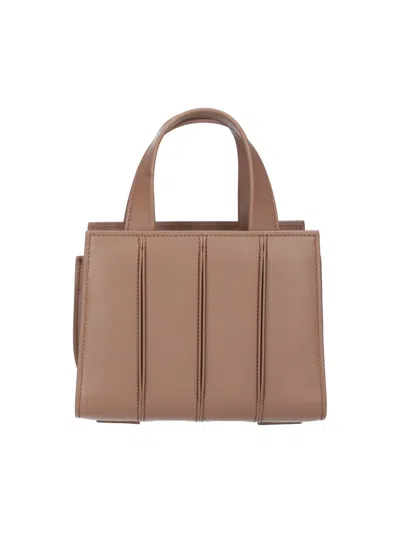 Max Mara Micro Whitney Two-way Tote Bag In Red