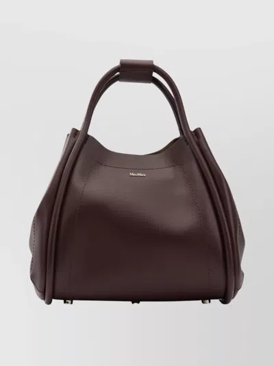 Max Mara Shoulder Bag With Top Handles And Strap