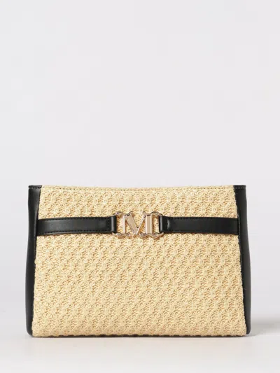 Max Mara Bchmambo Clutch Bag In Neutral