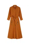 Max Mara Sibari Dress In Orange