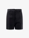 Max Mara Siberia Virgin Wool Shorts With Sequins In Black