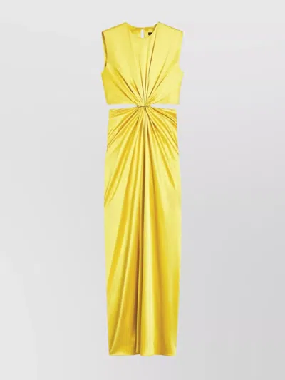 MAX MARA SIDE CUT-OUT SILK DRESS