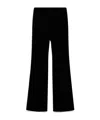 Max Mara Wide-leg Pants With Clean Waistband In Black
