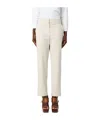 Max Mara Side Pocket Casual Pants In White