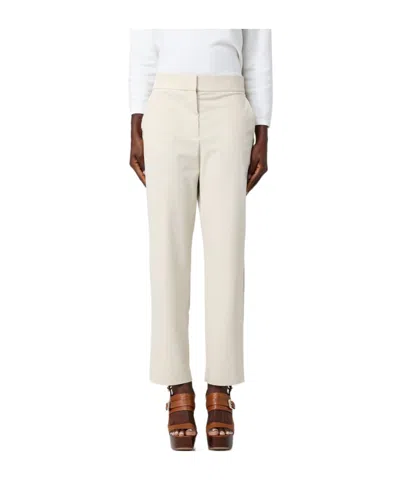 Max Mara Side Pocket Casual Pants In White