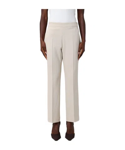 Max Mara Side Pocket Casual Pants In Neutral