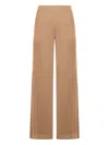 Max Mara Tan Visone Lounge Pants In Brown