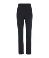 Max Mara Side Zipper Casual Pants In Black