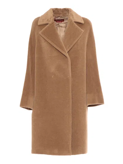 Max Mara Sidney Camel Coat In Beige