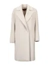 Max Mara Sidney Coat Beige In White