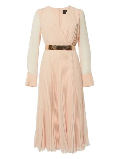 Pre-owned Max Mara Sidra Pleated Wrap Dress