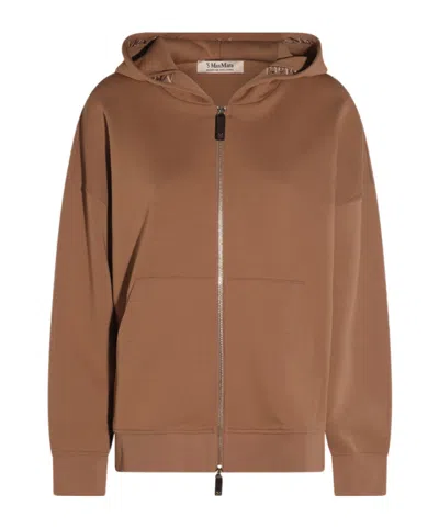 Max Mara 's  Siena Zip-up Hoodie In Brown