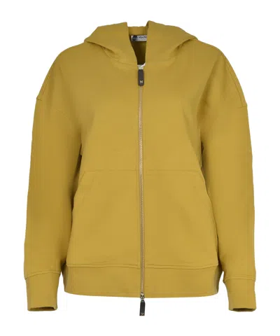 Max Mara 's  Siena Zip-up Hoodie In Yellow