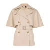 Max Mara Sigfrid Cotton Wrap Coat In Neutral