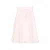 Max Mara Silk A-line Skirt In Pink