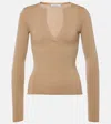 Max Mara Silk And Cashmere Sweater In Neutral