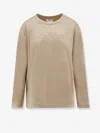 Max Mara Silk And Cotton Blend Berma Sweatshirt In Gray