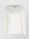 Max Mara Women Berma Cotton And Silk Sweatshirt In White