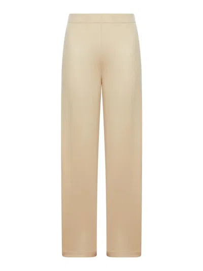 MAX MARA MAX MARA SILK AND COTTON FLEECE TROUSERS