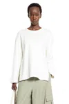 Max Mara Silk And Cotton Logo Sweatshirt In White