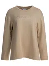 Max Mara Maxmara Women Berma - Silk And Cotton Sweatshirt In Neutral