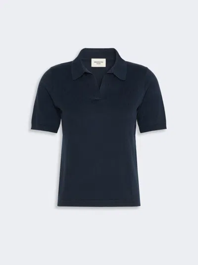Max Mara Silk And Cotton Yarn Sweater In Blue